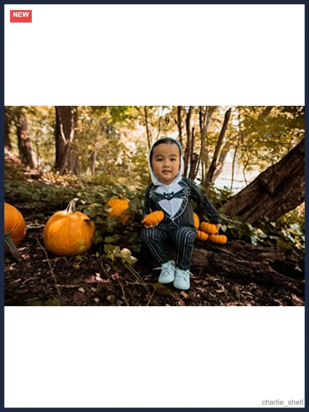 Jack Skellington Hooded One Piece Jumpsuit Costume for Baby Kids